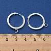 201 Stainless Steel Huggie Hoop Earrings Findings STAS-A167-01H-S-3