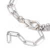 304 Stainless Steel Multi-layered Bracelets BJEW-JB12234-01-4