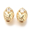 Brass Micro Pave Cubic Zirconia Beads KK-Q001-01G-1
