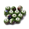 Bright Glazed Porcelain Beads PORC-D300-A12-1