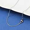 Non-Tarnish 304 Stainless Steel Snake Chain Necklaces NJEW-D285-02P-1