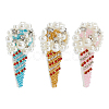 3Pcs 3 Colors Ice Cream Pattern Felt Ornament Accessories DIY-FG0003-94-1