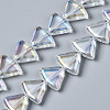 Electroplate Glass Beads Strands EGLA-N008-002-A01-1