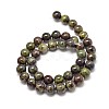 Natural Dragon Blood Jasper Round Beads Strands G-P075-04-8mm-2
