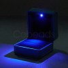 Square Plastic Jewelry Ring Boxes OBOX-F005-01B-4