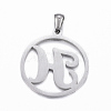 Non-Tarnish 304 Stainless Steel Pendants STAS-K162-050P-2