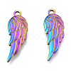 Ion Plating(IP) 201 Stainless Steel Pendants STAS-N098-181M-3