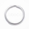 Tarnish Resistant 304 Stainless Steel Split Key Rings Hand Polished LS-STAS-H383-29P-1