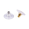 Brass Ear Nuts KK-PH0028-02M-2