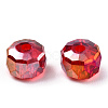 Transparent Electroplate Glass Beads Strands EGLA-YWC0001-6mm-02-4