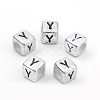 Plated Acrylic Beads PB43C9308-Y-1
