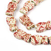 Spray Painted Synthetic Turquoise Beads Strands TURQ-T004-16C-3