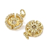 Brass Micro Pave Cubic Zirconia Pendants KK-I358-063G-C-2