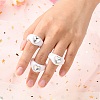 Opaque Acrylic Finger Rings RJEW-Q162-001F-2