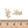 Brass Micro Pave Cubic Zirconia Pendants X1-KK-C099-02G-03-3