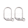 Tarnish Resistant Original Color Stainless Steel Leverback Earring Findings X-STAS-E007-6-1