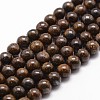 Natural Bronzite Bead Strands G-G735-26-8mm-1