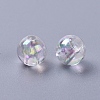 Eco-Friendly Transparent Acrylic Beads PL733-2-2