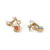 304 Stainless Steel Enamel Pendants STAS-P396-16G-M-2