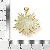Brass Micro Pave Clear Cubic Zirconia Pendants KK-Q813-12A-G-3