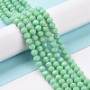 Electroplate Glass Beads Strands EGLA-A034-P2mm-B22-4