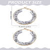 1 Pair 304 Stainless Steel Hoop Earrings For Women EJEW-LP0011-06C-2
