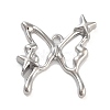 Silver Alloy Pendants PALLOY-U003-08D-S-1
