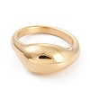 Ion Plating(IP) Unisex 304 Stainless Steel Finger Rings RJEW-K233-11-G-1