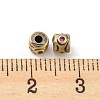 Rack Plating Brass Micro Pave Cubic Zirconia Beads KK-C038-09AG-3