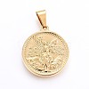 304 Stainless Steel Pendants STAS-H458-03G-2