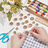 20Pcs 4 Styles Alloy Shank Buttons BUTT-NB0001-81-3