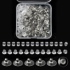 300Pcs 3 Style Brass & Plastic Ear Nuts FIND-YW0002-17P-1