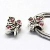 Alloy Rhinestone European Beads MPDL-R043-05A-1
