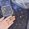 30Pcs 201 Stainless Steel Stud Earring Findings STAS-BBC0002-08-3