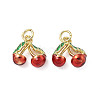 Brass Enamel Pendants KK-R229-07G-05-1