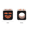 Craft Black Acrylic Beads MACR-YW0001-11-7