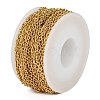 Ion Plating(IP) 304 Stainless Steel Textured Cable Chains CHS-H012-01G-5