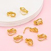 Brass Clip-on Earring Findings EC110-G-5