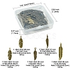 60Pcs Tibetan Style Alloy Pendants TIBEP-FS0001-19-4