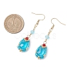 Handmade Glass Seed Beads Teardrop Dangle Earrings EJEW-MZ00576-03-4
