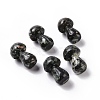 Natural Snowflake Obsidian GuaSha Stone G-A205-25M-1