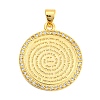 Brass with Cubic Zirconia Pendants X-KK-K332-16A-G-01-1