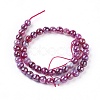 Natural Dyed & Heated Striped Agate/Banded Agate Beads Strands G-E537-01B-01-2