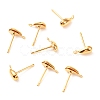 Brass Stud Earring Findings X-KK-F824-004G-1