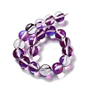 Synthetic Moonstone Beads Strands G-P528-J03-24-2