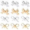 16Pcs 4 Styles Brass Stud Earring Findings KK-YW0002-95-1