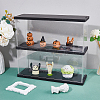 2-Tier Transparent Acrylic Minifigures Display Case ODIS-WH0043-64-5