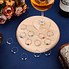 28Pcs 14 Colors Bicone Glass Wine Glass Charms AJEW-HY00010-3