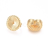 Brass Ear Nuts KK-L198-008G-2