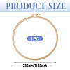 Plastic Imitation Bamboo Cross Stitch Embroidery Hoops TOOL-TADJ0001-03E-3